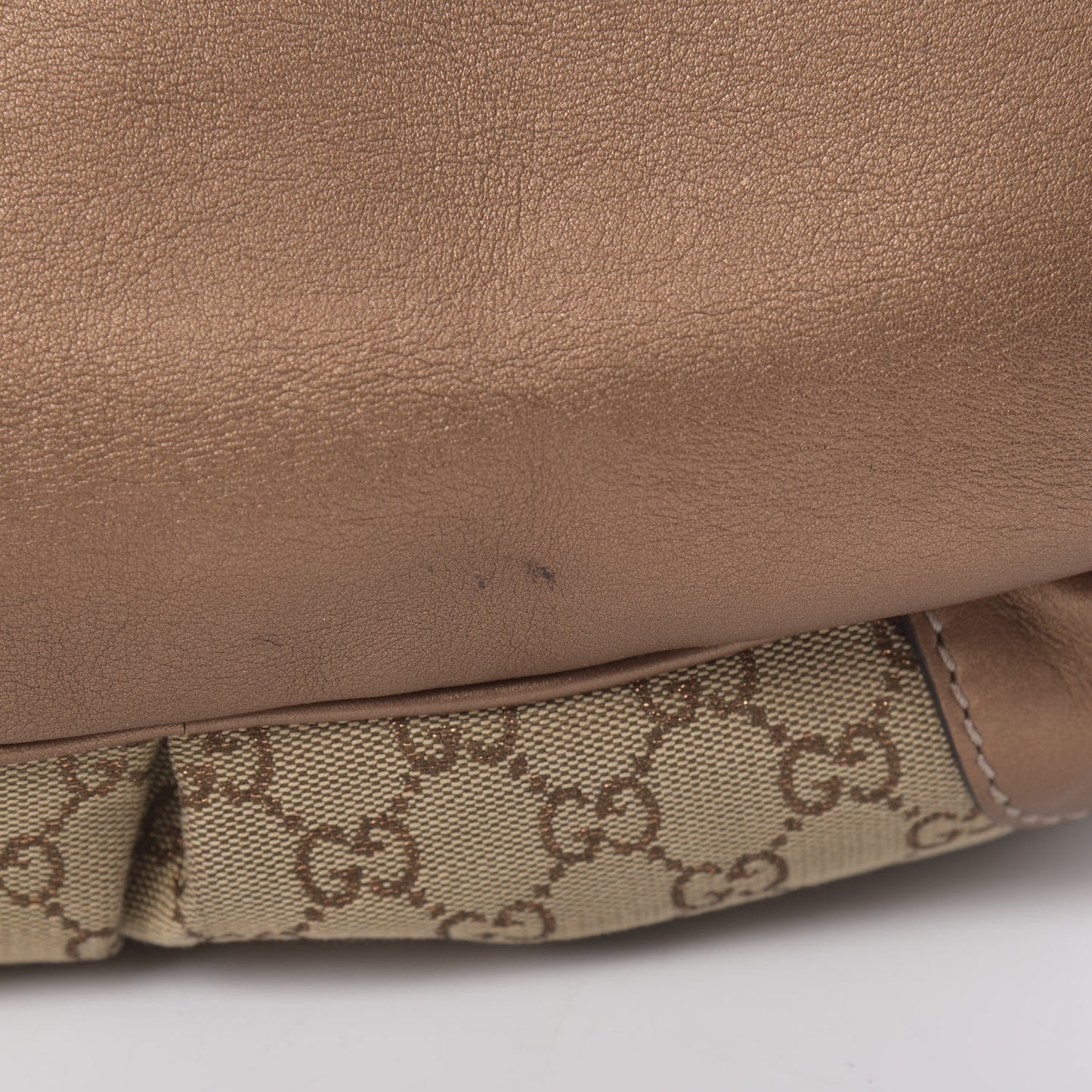 Monogram Medium Sukey Top Handle Bag Beige Bronze