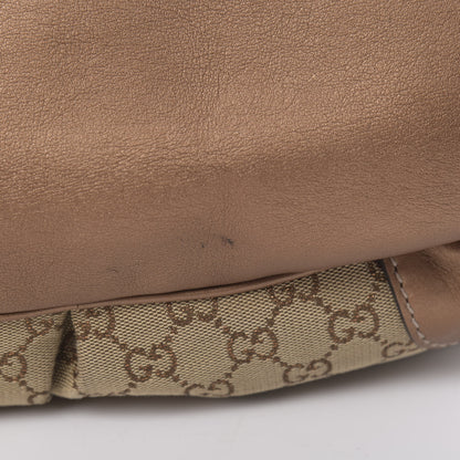 Gucci Monogram Medium Sukey Top Handle Bag Beige Bronze 11 of 12