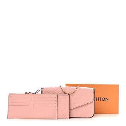 Louis Vuitton Empreinte Pochette Felicie Chain Wallet Rose Poudre 21 of 21