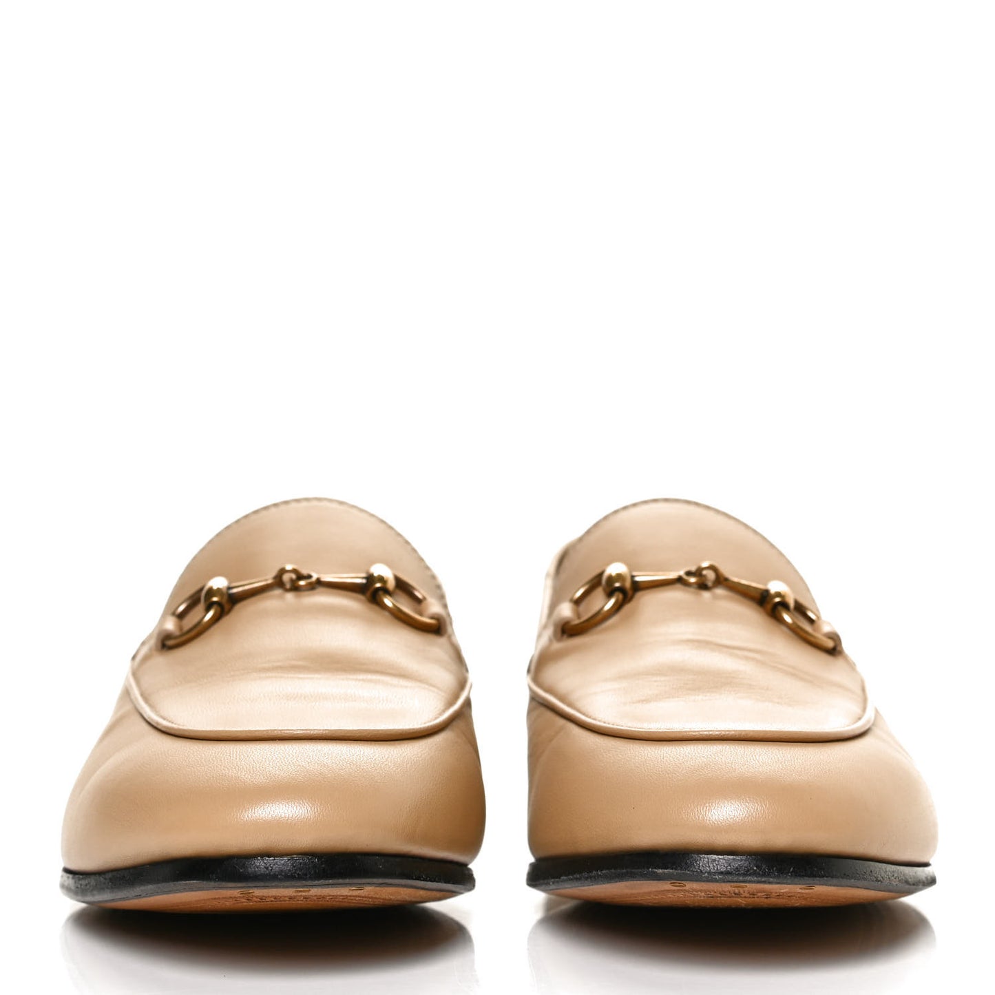 Lambskin Womens Brixton Horsebit Loafers 37.5 Wheat