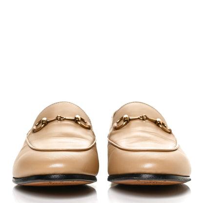 Gucci Lambskin Womens Brixton Horsebit Loafers 37.5 Wheat 2 of 13