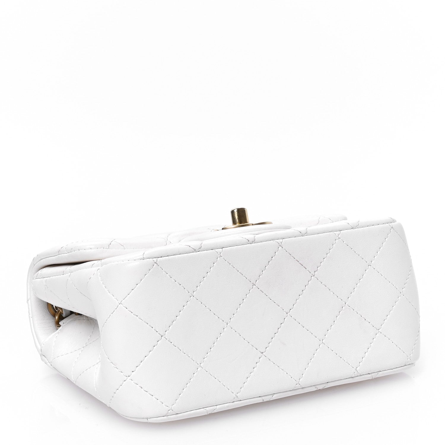 Chanel Lambskin Quilted Mini Pearl Crush Flap White 4 of 14