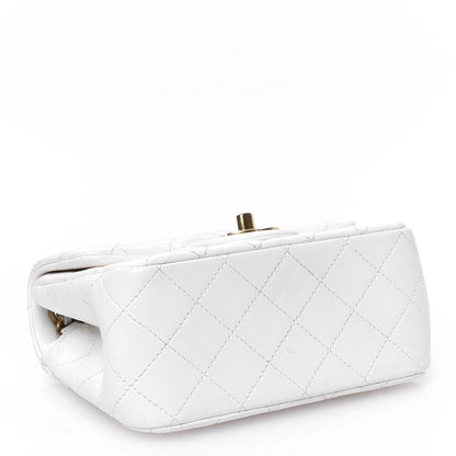 Chanel Lambskin Quilted Mini Pearl Crush Flap White 4 of 14