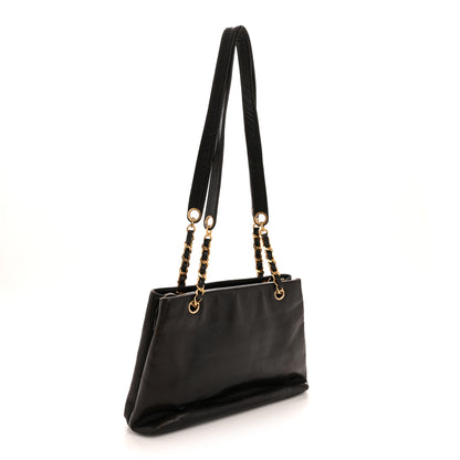 Chanel Lambskin Flap Shoulder Bag Black 3 of 14