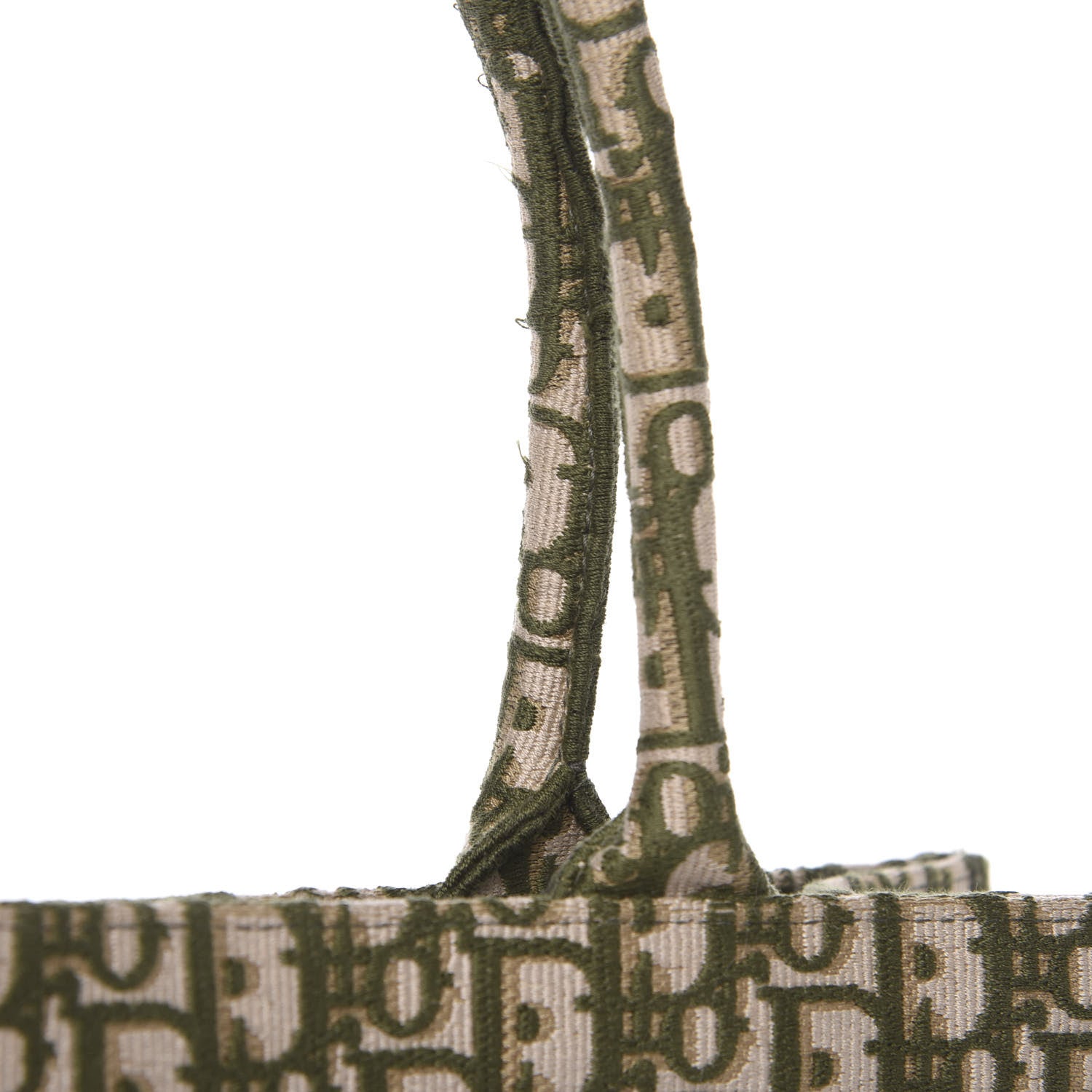 Christian Dior Oblique Book Tote Green Multicolor 9 of 13