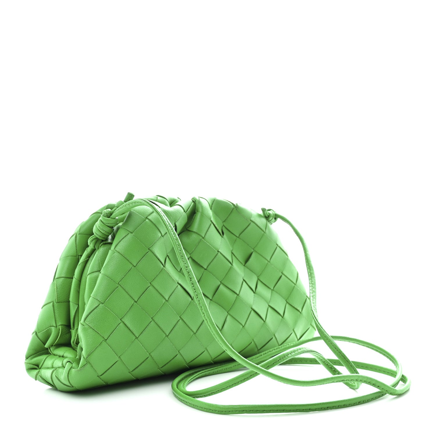 Bottega Veneta Nappa Intrecciato The Mini Pouch Clutch Parakeet