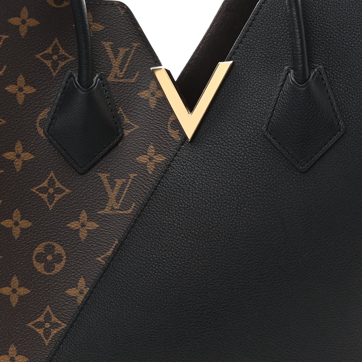 Louis Vuitton Calfskin Monogram Kimono Tote Black 7 of 10