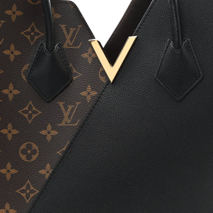 Louis Vuitton Calfskin Monogram Kimono Tote Black 7 of 10