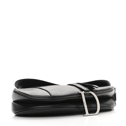 Christian Dior Calfskin Saddle Bag Black 4 of 19
