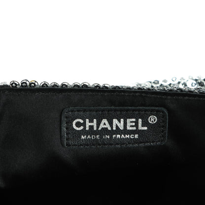 Chanel Sequin East West Flap Dark Silver 7 of 9