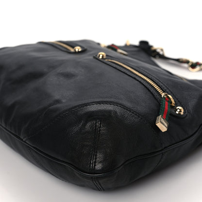 Gucci Calfskin Medium Capri Shoulder Bag Black 9 of 10