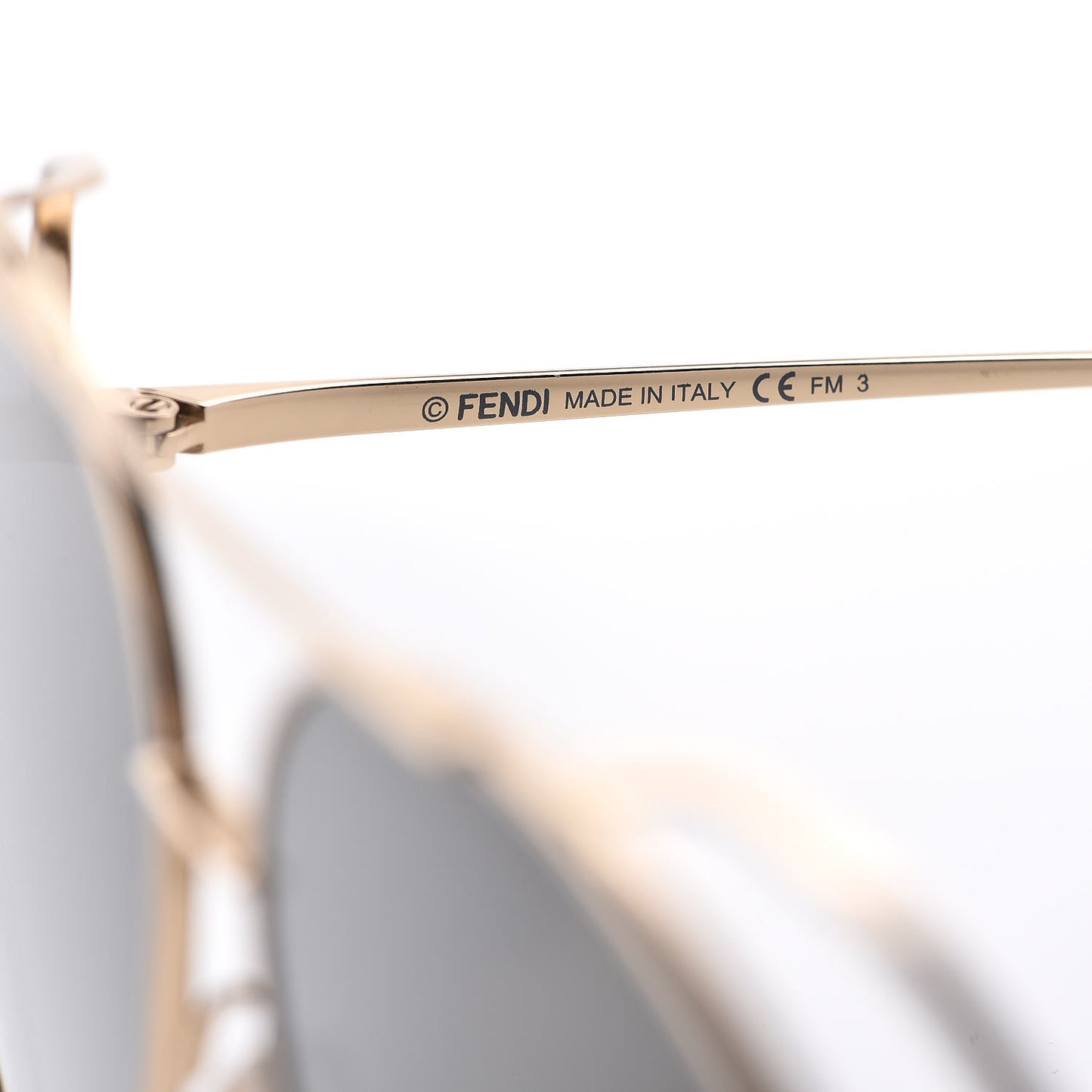 Metal Aviator Sunglasses FF0286/S Gold