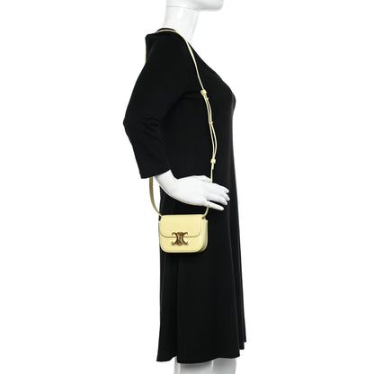 Celine Shiny Calfskin Mini Triomphe Pollen 2 of 9