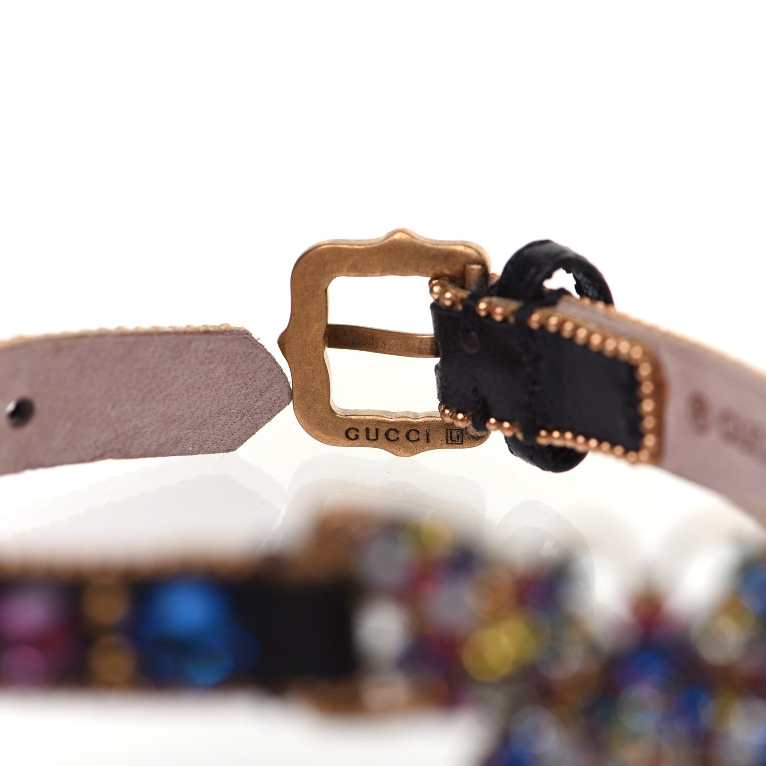 Gucci Calfskin Crystal Butterfly Bracelet Multicolor 7 of 7