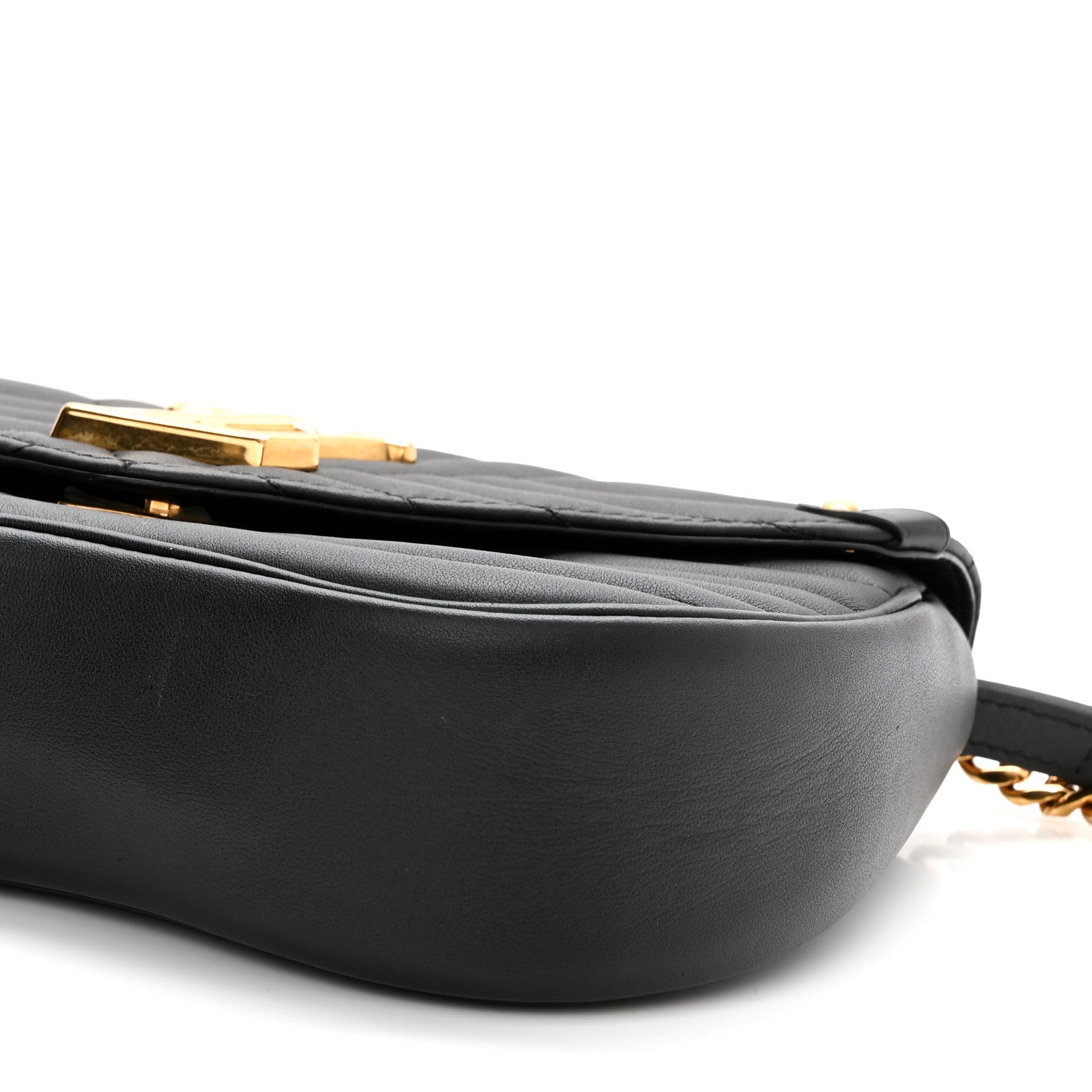 Louis Vuitton Calfskin New Wave Chain MM Black 9 of 13