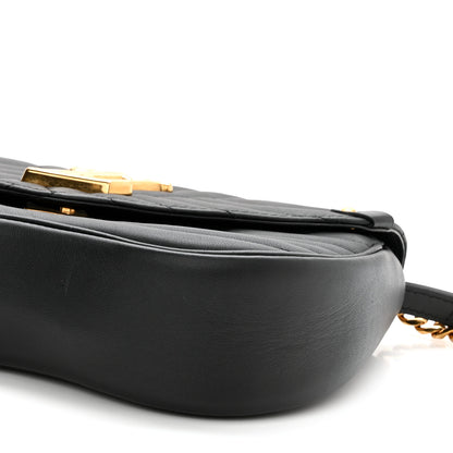 Louis Vuitton Calfskin New Wave Chain MM Black 9 of 13