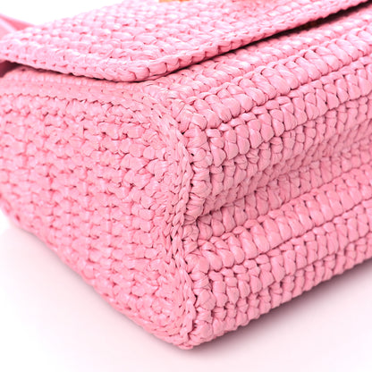 Louis Vuitton Raffia Twist Shoulder Bag PM Pink 9 of 10