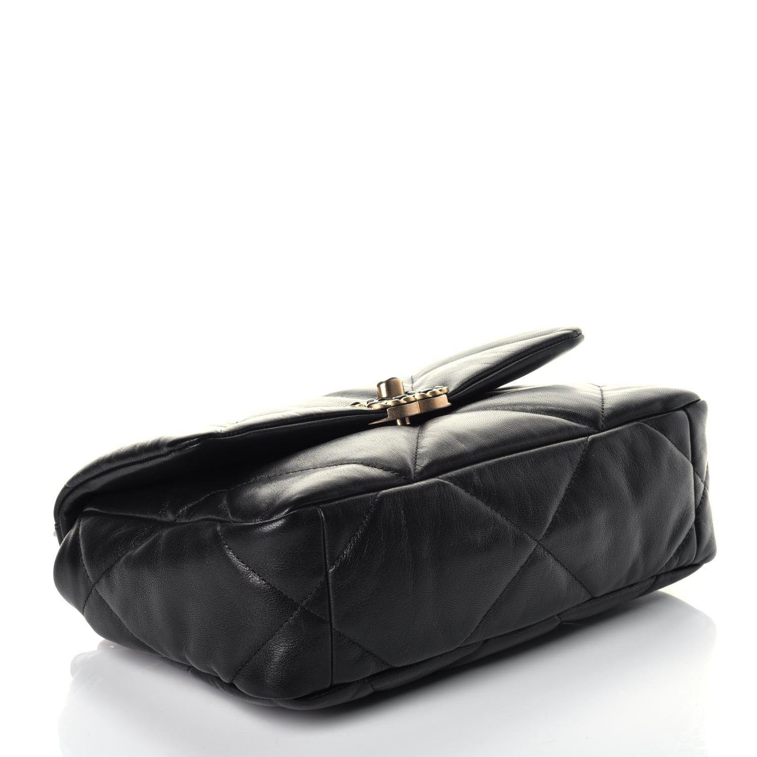 Chanel Goatskin Quilted Medium Chanel 19 Flap Black 5 of 11
