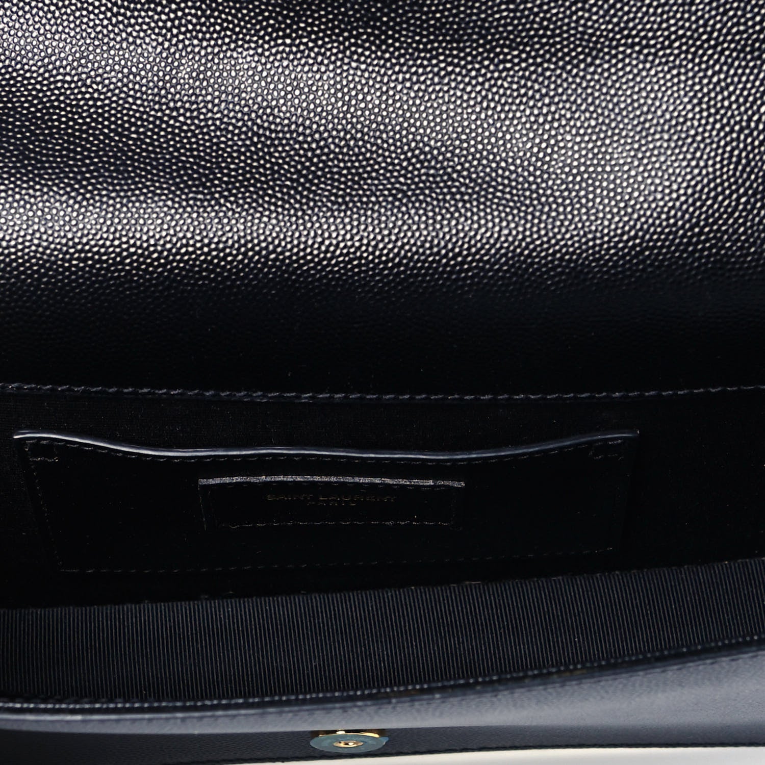 Saint Laurent Grain De Poudre Classic Monogram Kate Clutch Black 4 of 7