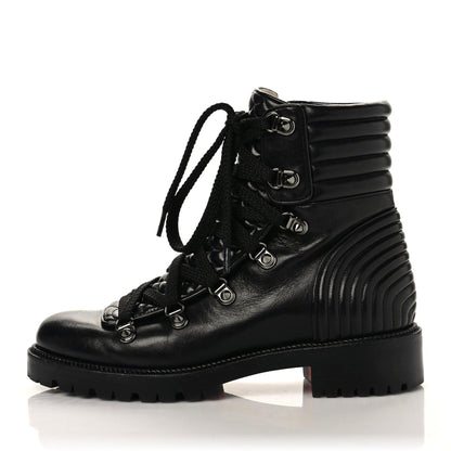 Christian Louboutin Nappa Mad Flat Boots 36.5 Black 1 of 9