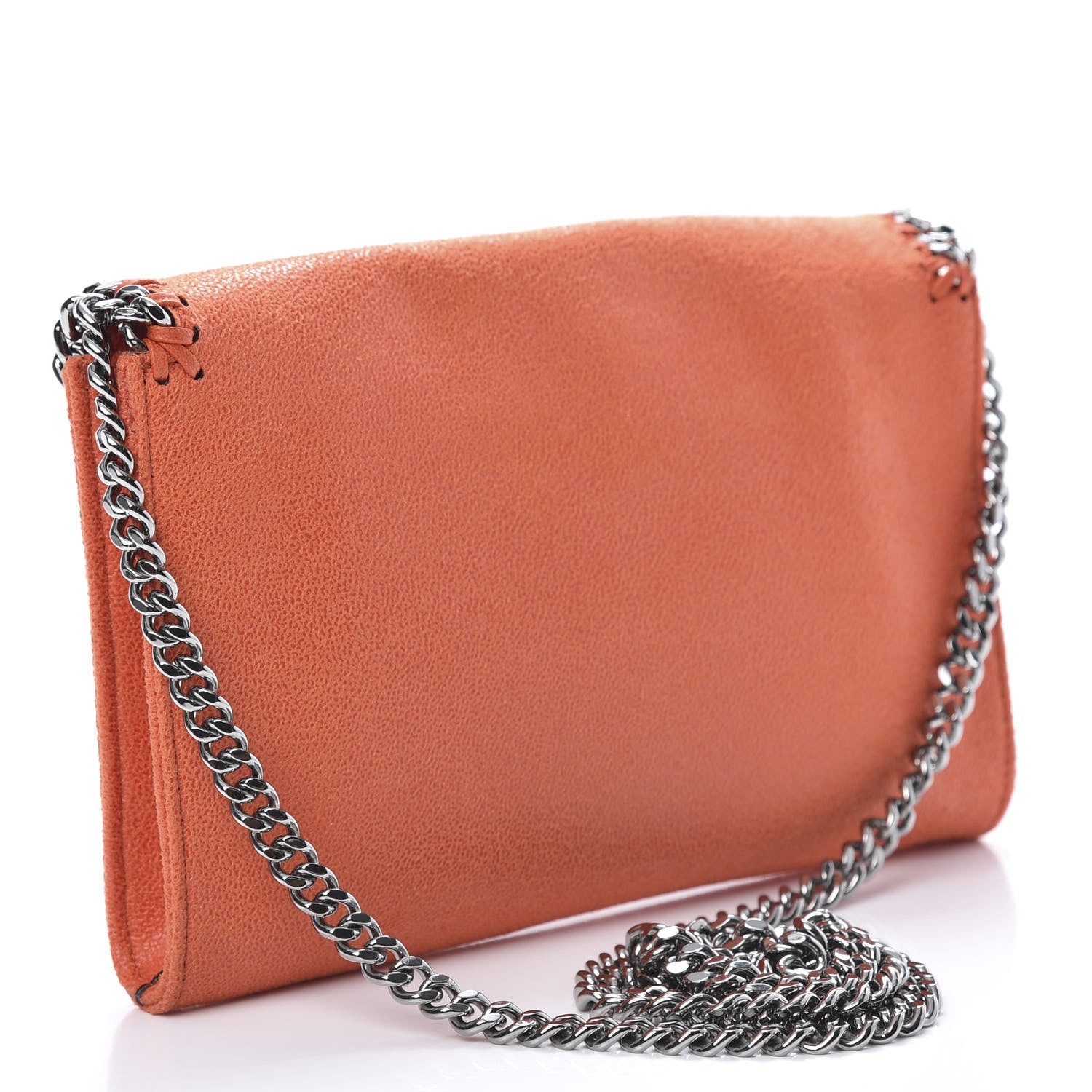 Stella McCartney Shaggy Deer Mini Falabella Crossbody Bag Orange 3 of 10