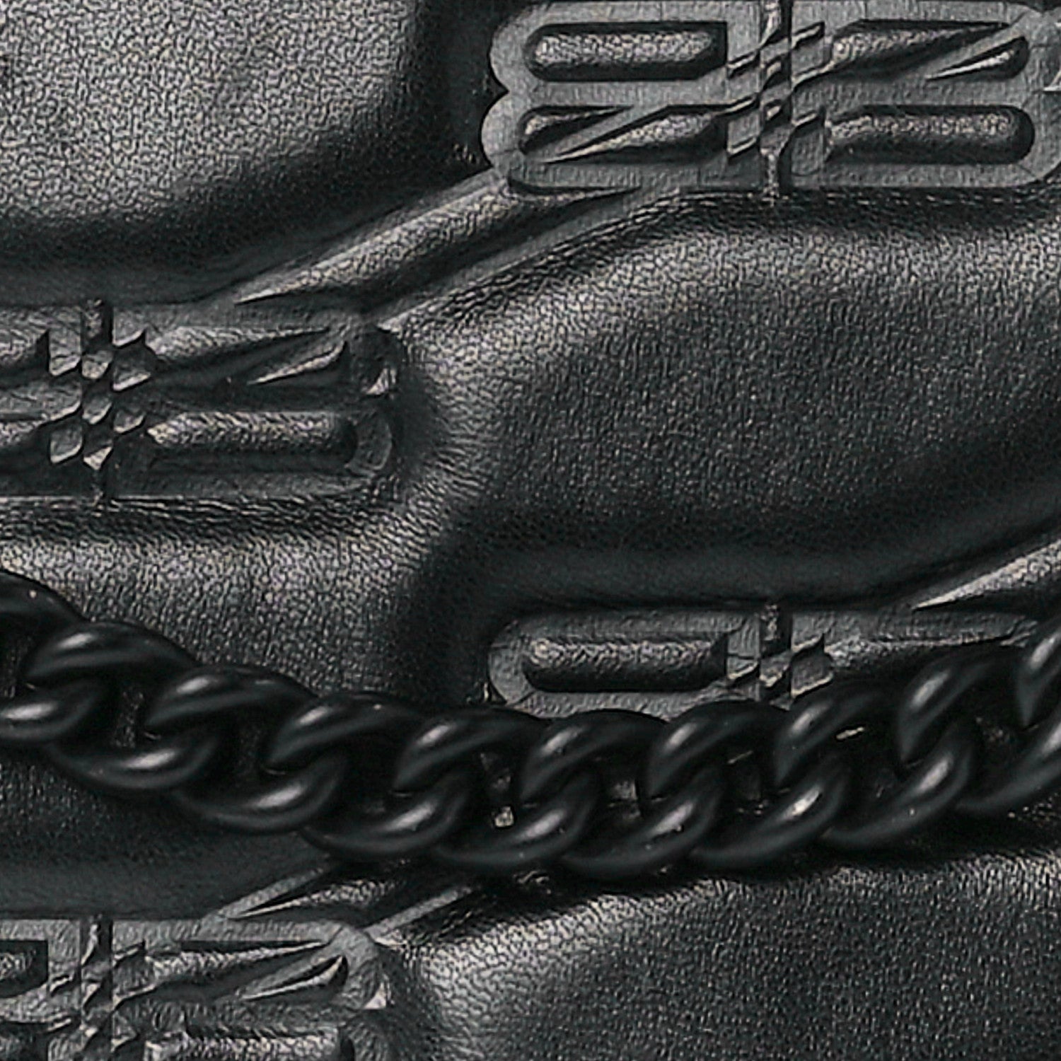 Balenciaga Nappa BB Monogram Embossed Medium Triplet Bag Black 9 of 12