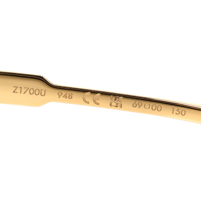 Louis Vuitton Acetate Swarovski Crystal Cyclone Sunglasses Z1700U Gold 6 of 7