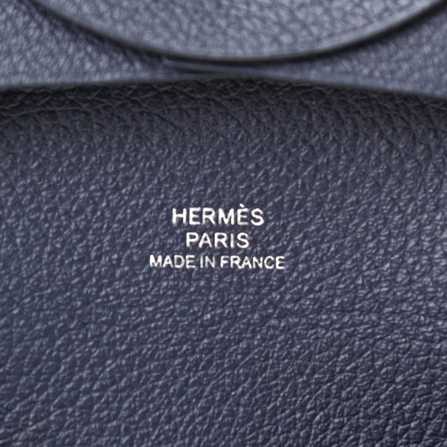 Hermes Chevre Mysore Bastia Coin Purse Bleu Indigo 5 of 6