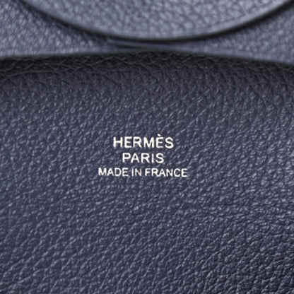 Hermes Chevre Mysore Bastia Coin Purse Bleu Indigo 5 of 6
