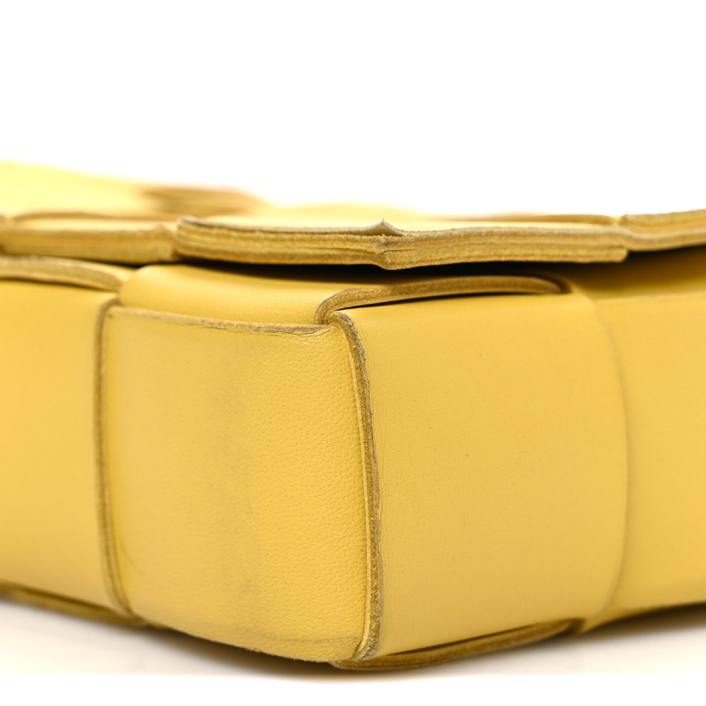 Lambskin Maxi Intrecciato Small Cassette Crossbody Bag Gold