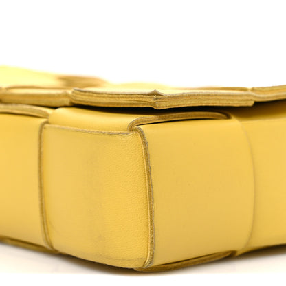 Bottega Veneta Lambskin Maxi Intrecciato Small Cassette Crossbody Bag Gold 11 of 11