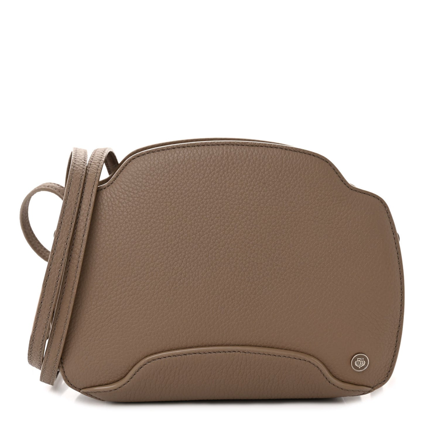 Grained Calfskin Sesia Crossbody Warm Mastic