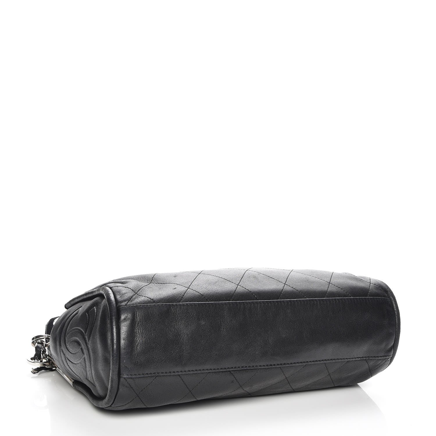 Chanel Lambskin Stitched Medium Ultimate Soft Tote Black 4 of 8
