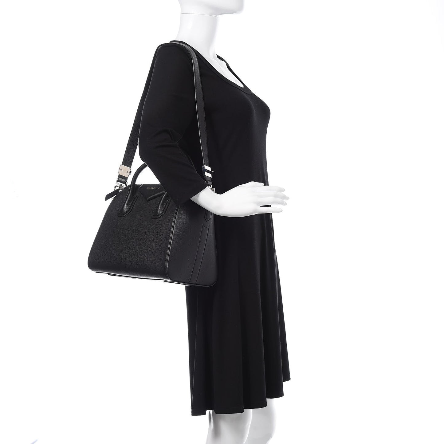 Sugar Goatskin Small Antigona Black