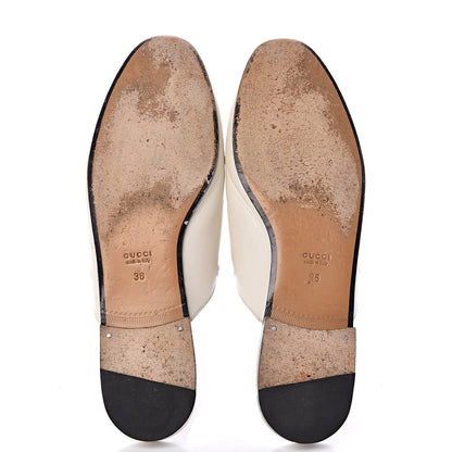 Gucci Malaga Kid Womens Princetown Slippers 38 Mystic White 7 of 22