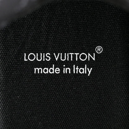 Louis Vuitton Calfskin Suede Mens LV Skate Sneakers 9 Black 7 of 8
