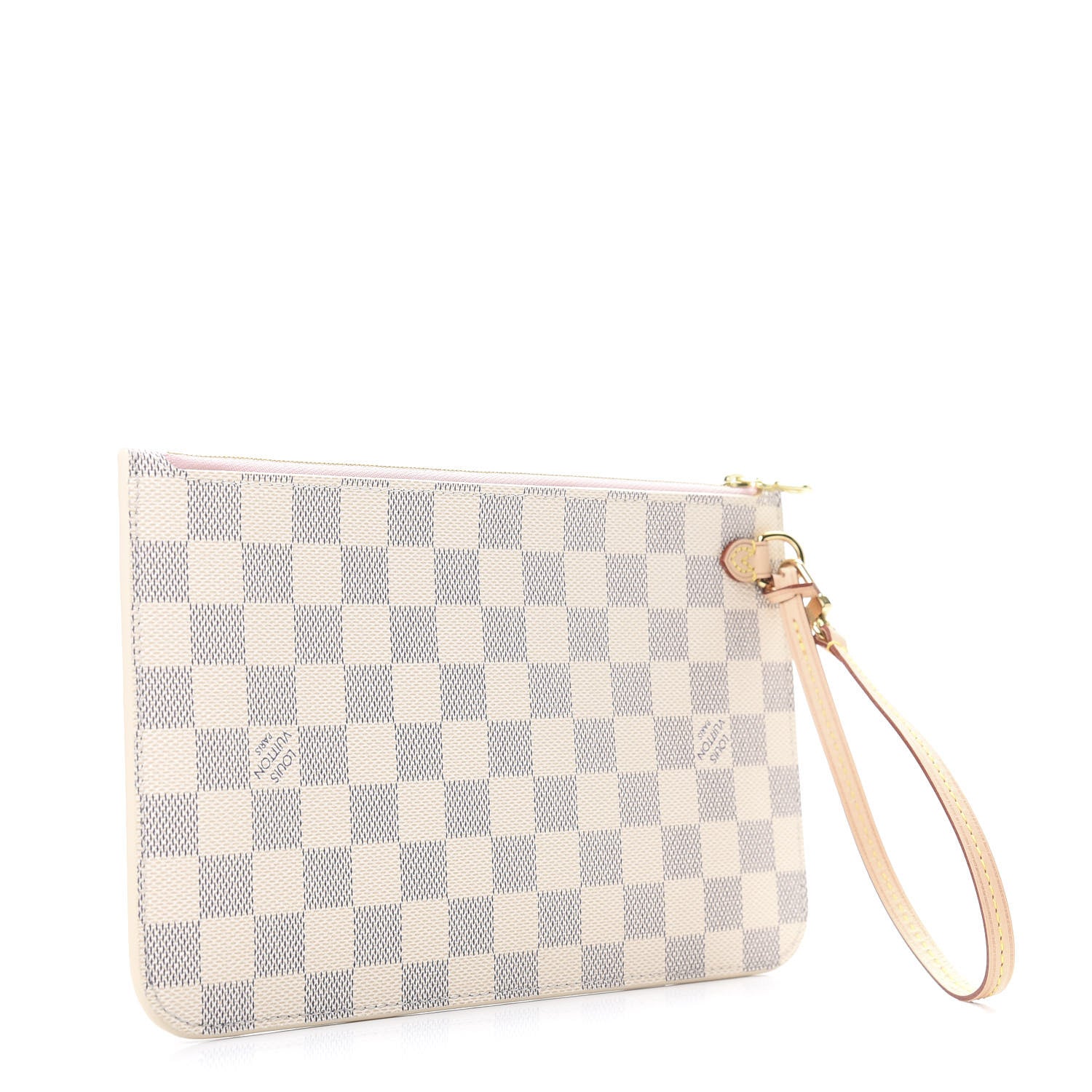 Louis Vuitton Damier Azur Neverfull MM GM Pochette Rose Ballerine 3 of 6