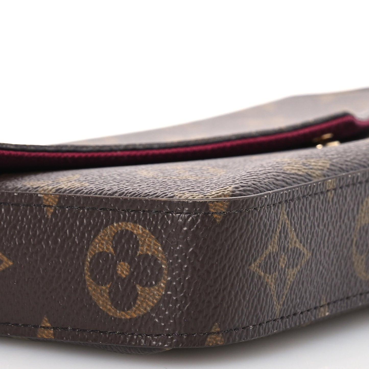 Monogram Pochette Felicie Chain Wallet Fuchsia
