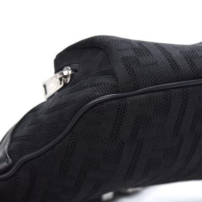 Fendi Neoprene Mesh Vitello Grace FF Pocket Belt Bag Black 8 of 9