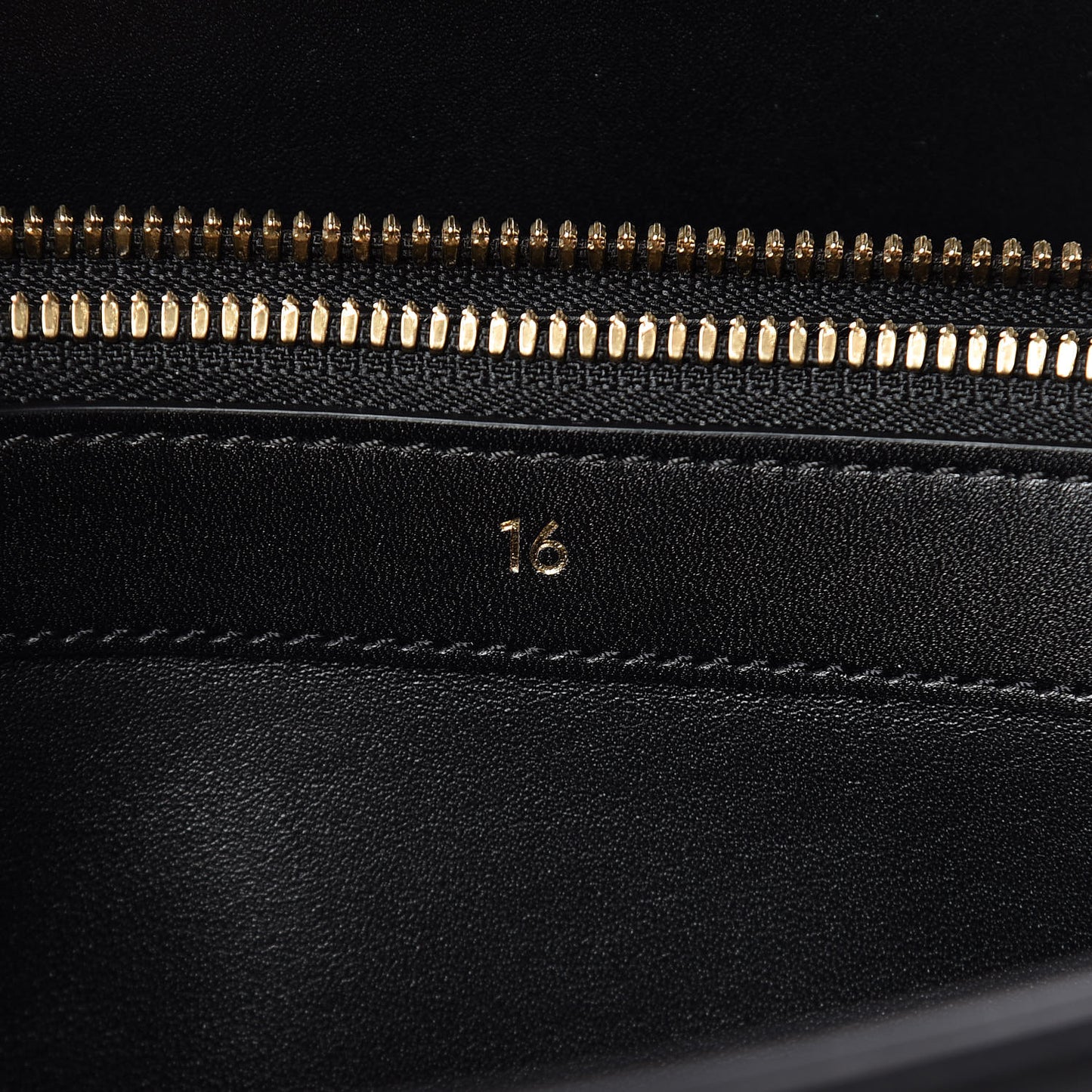 Satinated Calfskin Medium 16 Top Handle Bag Black
