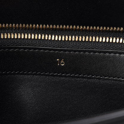 Celine Satinated Calfskin Medium 16 Top Handle Bag Black 8 of 13