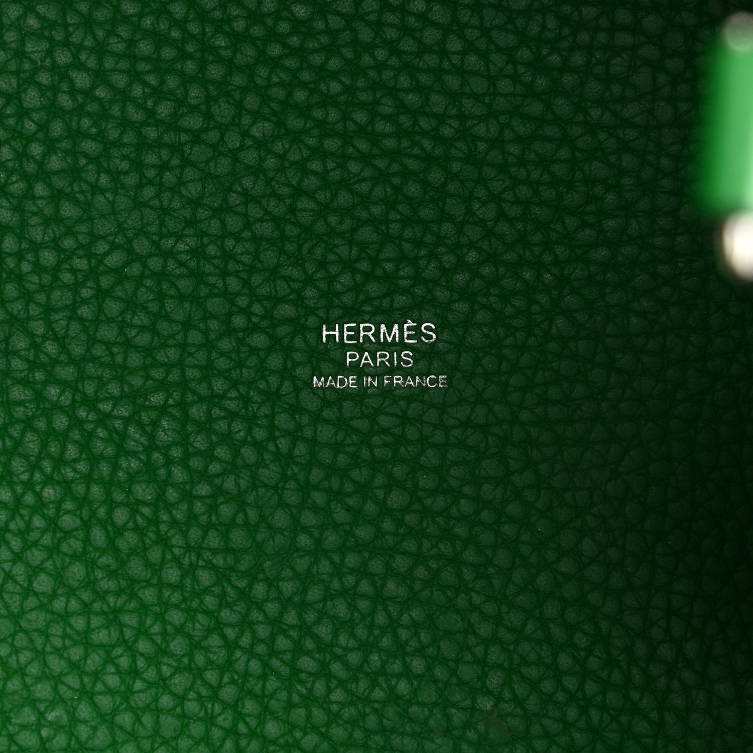 Hermes Taurillon Clemence Monochrome Picotin Lock 18 PM Bambou 5 of 11