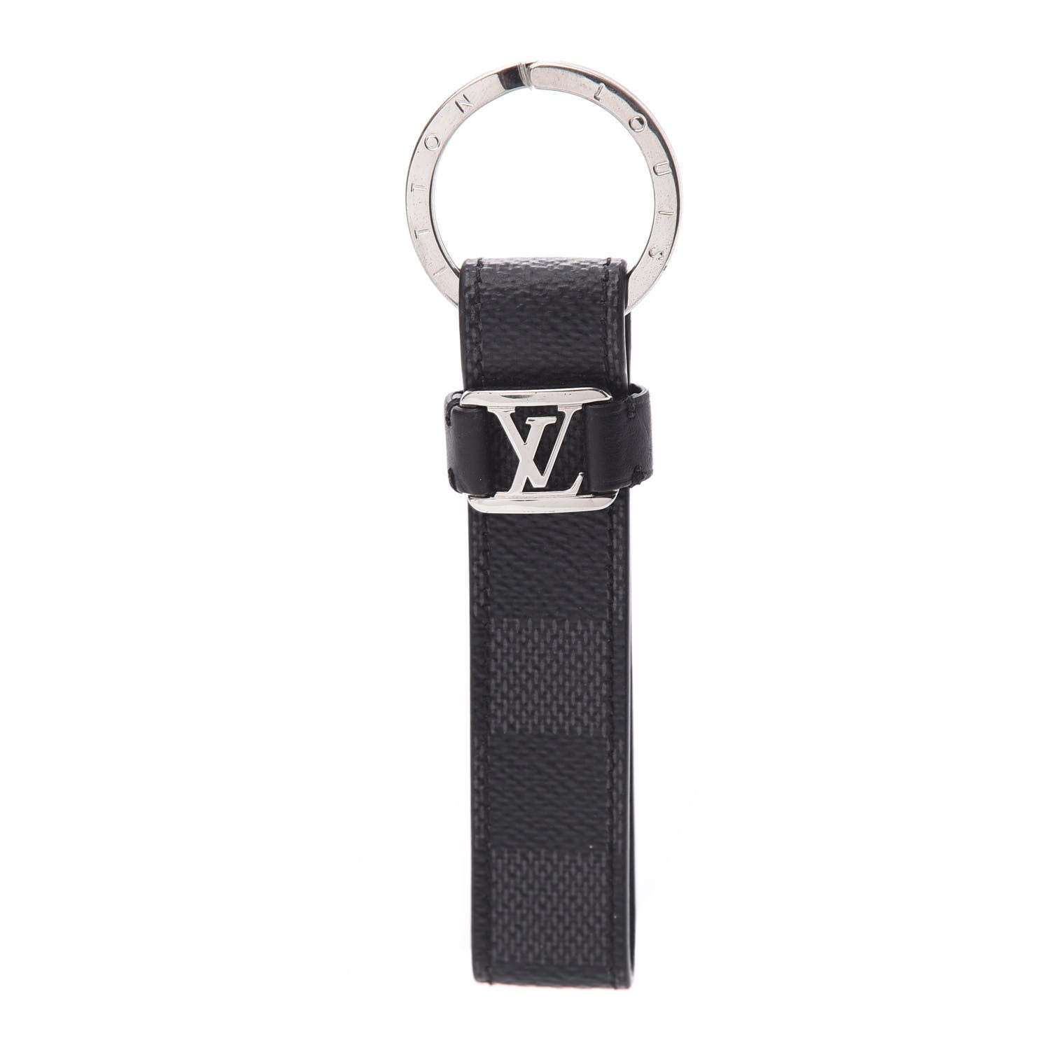 Louis Vuitton Damier Graphite LV Dragonne Key Holder 1 of 3