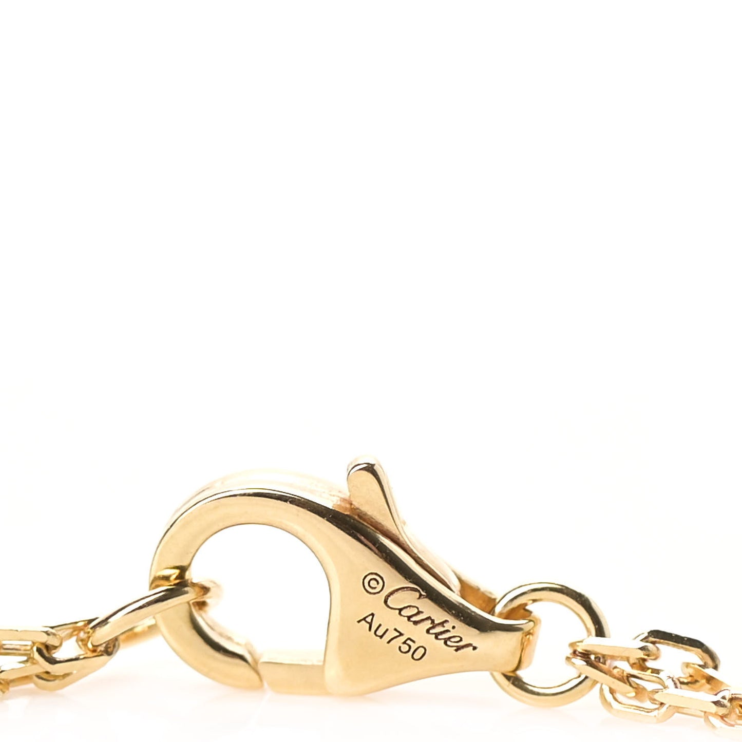 18K Yellow Gold 2 Diamond LOVE Necklace