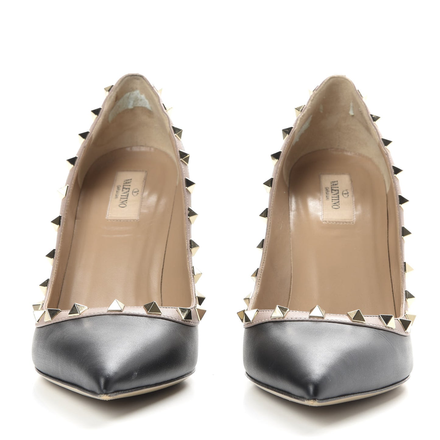 Nappa Rockstud 100mm Pumps 41.5 Black Poudre