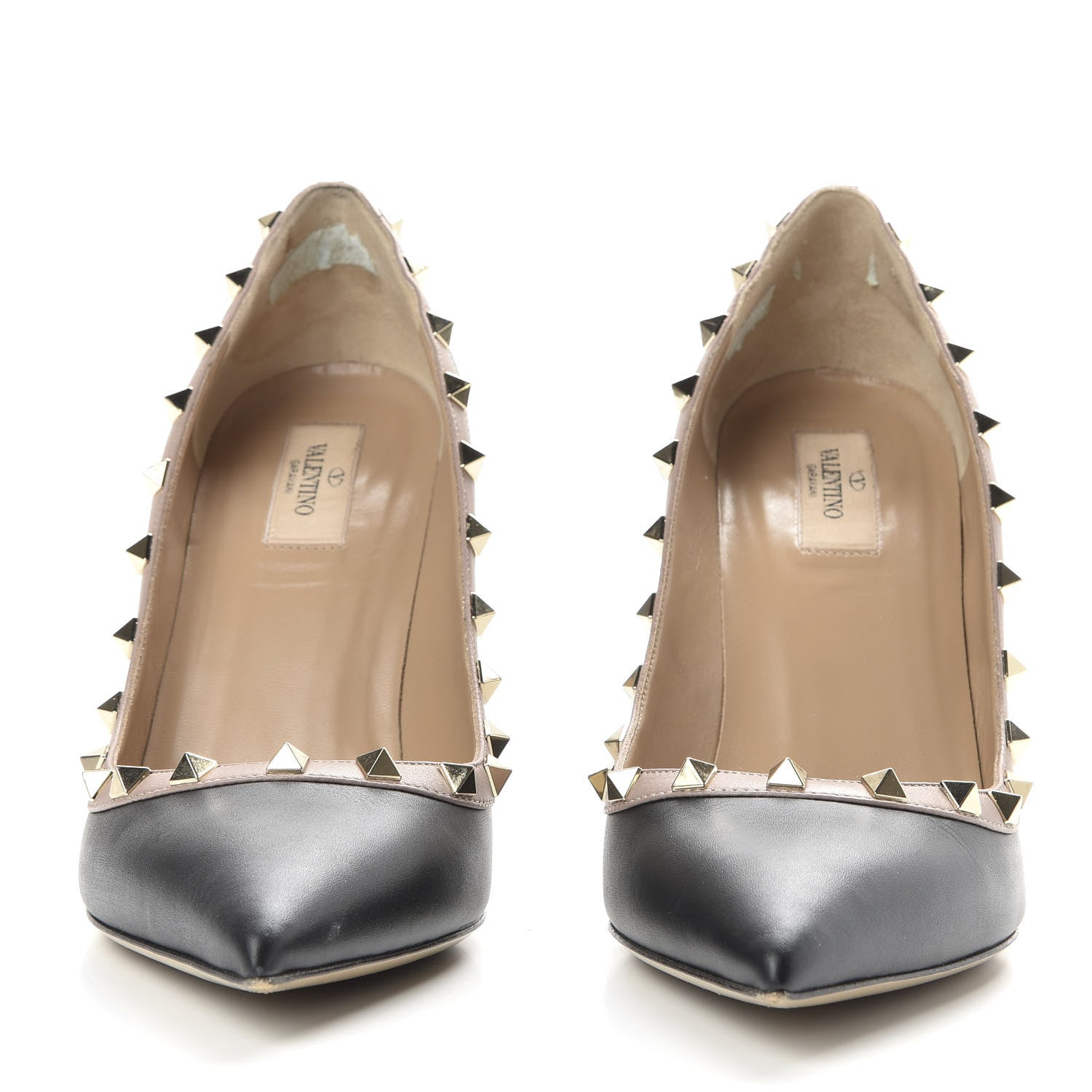 Valentino Garavani Nappa Rockstud 100mm Pumps 41.5 Black Poudre 2 of 11