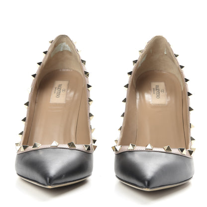 Valentino Garavani Nappa Rockstud 100mm Pumps 41.5 Black Poudre 2 of 11