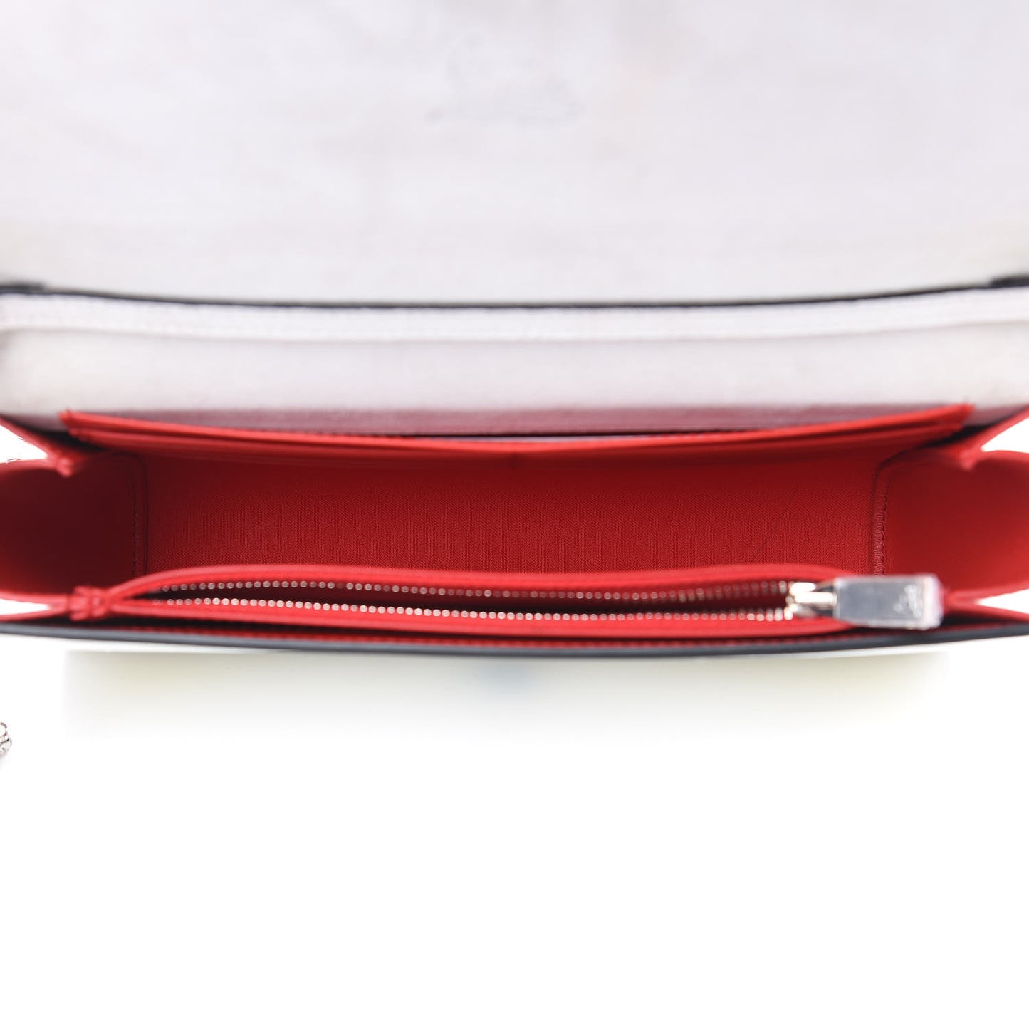 Patent Spikes Paloma Clutch White