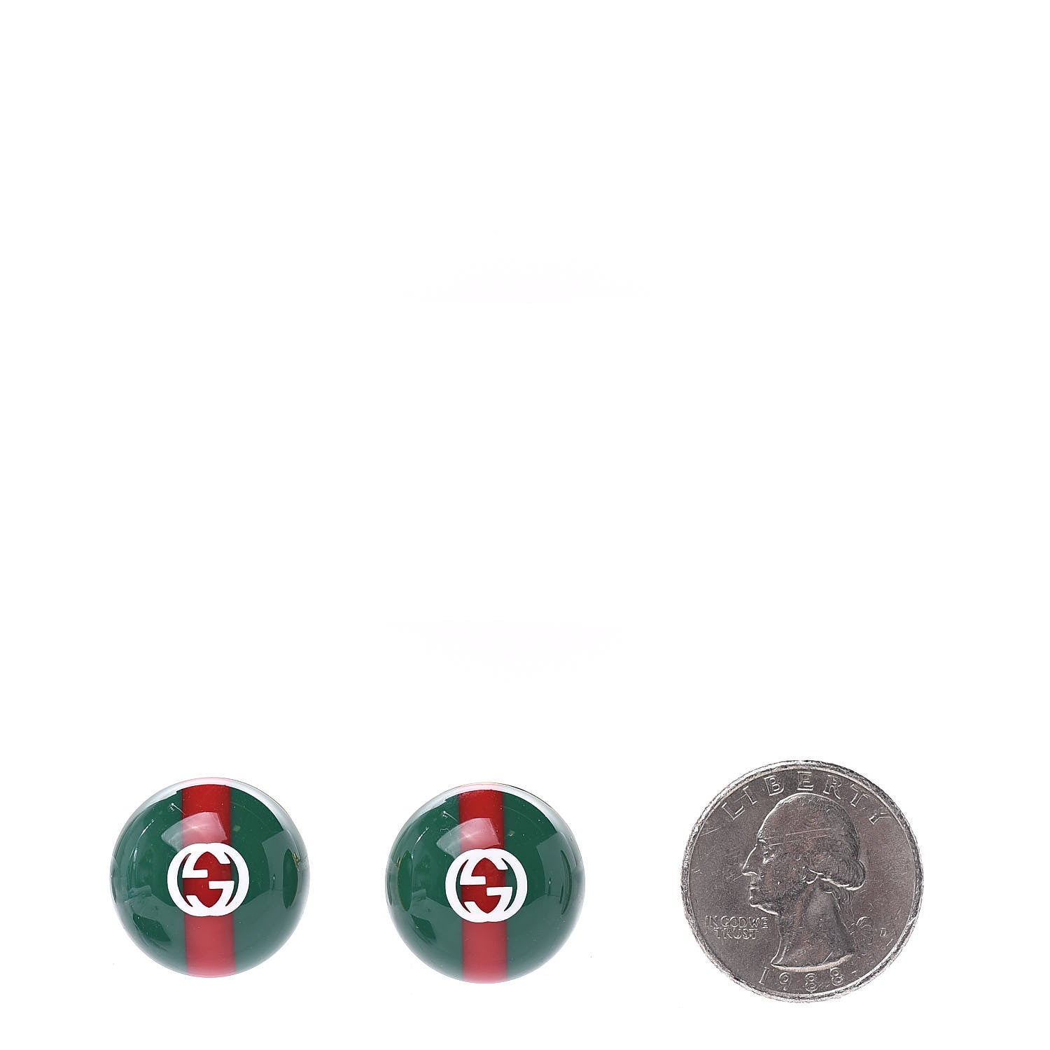 Gucci Resin Web Stud Earrings 2 of 4