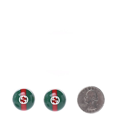 Gucci Resin Web Stud Earrings 2 of 4